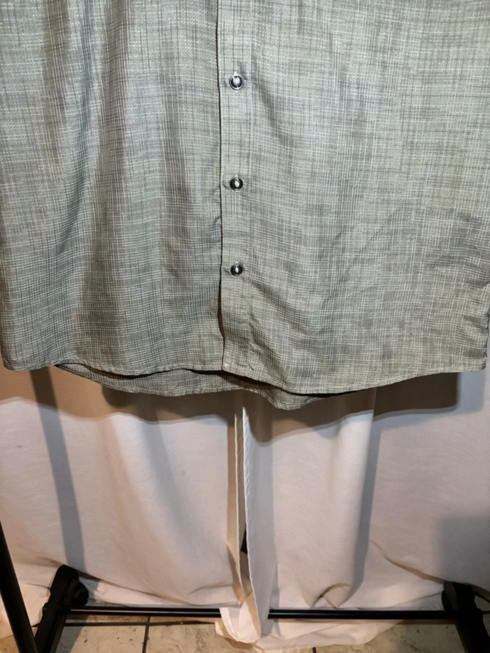 Kuhl Olive Green Plaid Short-Sleeve Button-Down Shirt - Picture 12 of 13